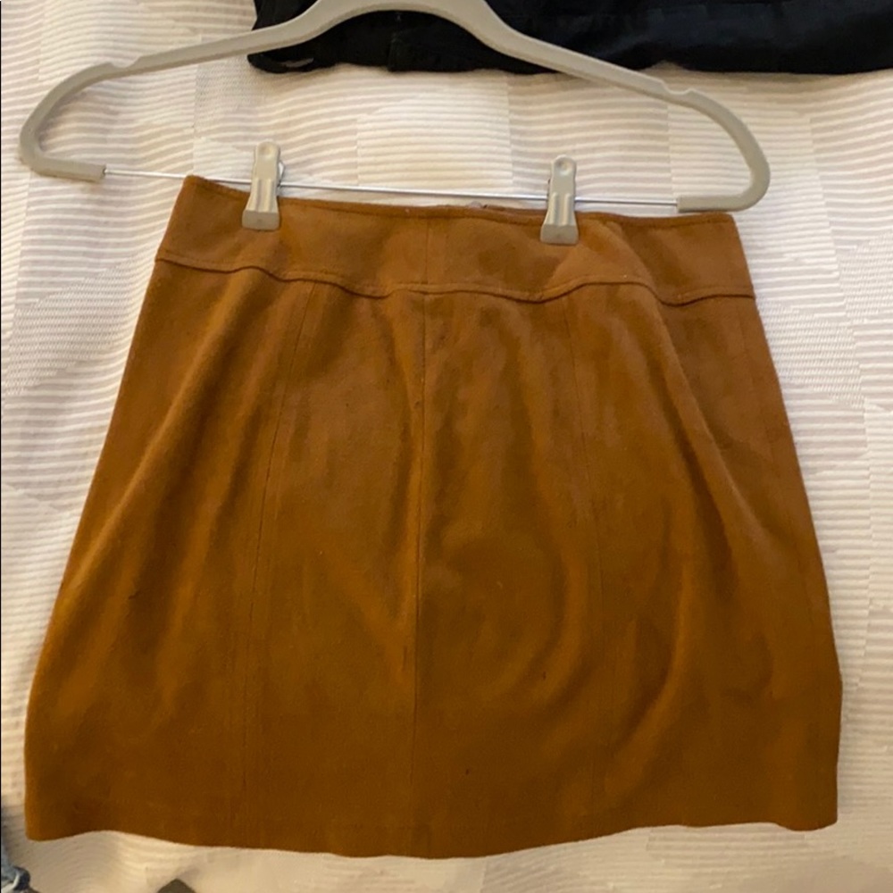 Suede Mini Skirt